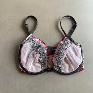 Victoria’s Secret Unlined Demi Sheer lace bra Size 34DD